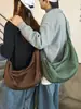 Bolsa Transversal Minimalista Estilo Coreano para Casal com Toque Descontraído, Bolsa Formato Dumpling Lua Cheia Crescente, Bolsa de Ombro para Festa de Estudante Viagem de Férias