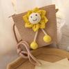 Sombrero de Sol Nuevo para Niños Sombrero de Paja de Verano para Niñas Set de Bolso Sombrero de Sol Protector Solar Verano Princesa Bebé Sombrero de Playa