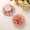 Mori pequeno fresco brilhante seda chiffon malha camélia diy flor acessórios grampo de cabelo adorno de cabeça flor de pescoço acessórios atacado
