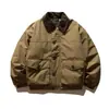 North Boundary Marca de Tendencia Estilo Americano para Hombre 2025 Invierno Nuevo Bloque de Color Ropa de Trabajo Chaqueta de Algodón Abrigo de Algodón Grueso y Cálido para Hombre