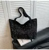 Bolso de Lona con Lazo Transfronterizo 2026 Nuevo de Gran Capacidad Color Sólido Bolso de Hombro de Moda Bolso Tote Casual para Viajes Diarios para Mujeres