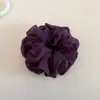 Scrunchie de Organza Fofo, Suave e Etéreo para Mulheres, Estilo Francês Relaxado Versátil Elástico de Cabelo de Coque de Alta Qualidade