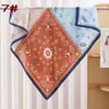 Nuevo pañuelo cuadrado para mujer de 90CM, pañuelo de seda con estampado paisley de cuatro cuadros de moda, gasa satinada, venta al por mayor desde la fábrica de origen