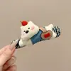 Lindo Pinza para el Cabello de Peluche con Lazo Otoño e Invierno, Pasador de Alta Gama y Exquisito, Pinza de Pato Versátil y Elegante para Todo Tipo de Peinados