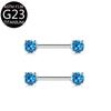 Anillo para Pezón de Circonita F136 Material G23 Joyería para Piercing de Anillo para Pezón Venta al por mayor Transfronteriza Amazon Aliexpress
