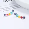 Aretes de tachuela con cara sonriente para mujer, plata de ley 925, moda, simples, Ins, modernos, para cartílago, personalidad, lindos, de temperamento, joyería para orejas