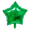 Globos de Papel de Aluminio de Estrella de Cinco Puntas de 18 Pulgadas Transfronterizos Globos de Estrella de Color Sólido Decoración de Fiesta de Cumpleaños de Papel de Aluminio Venta al Por Mayor