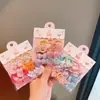 Elásticos de Cabelo Infantis Cordas de Cabelo de Animal Cartoon para Meninas Alta Elasticidade Não Machucam o Cabelo Elásticos Pequenos para Tranças Cordas de Cabelo Acessórios de Cabelo para Bebês