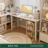Penteadeira para Quarto de Menina, Mesa de Maquiagem Dois em Um, Novo Modelo 2025, Estilo Creme, Luxo Leve, Sensação de Alta Qualidade, Mesa de Escrita para Casa