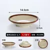 Vajilla de moda retro para restaurante de hot pot, tazones de gres de melamina, platitos, recipientes pequeños para ingredientes, platos tradicionales para guarniciones de hot pot para uso comercial