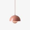 Lámpara nórdica creativa de red roja para dormitorio, mesita de noche, estudio, restaurante, candelabro de color moderno y minimalista