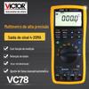 Instrumento de vitória VC78 fonte de número de processo multímetro digital 4-20MA multímetro de processo de saída