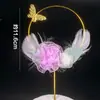 Día de San Valentín Chino Venta al por Mayor Corona Adornos para Decoración de Pasteles de Cumpleaños Cisne Encaje Perla Accesorios para Decoración de Pasteles
