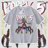 Camiseta de Manga Corta Nueva de Verano Prototipo de Poppy Playtime, Top Versátil para Niños y Niñas, de Moda