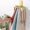 Soporte para Trapos sin Taladro Colgador de Trapos para Platos Montado en la Pared de la Cocina Pinza para Toallas de Baño Estante de Almacenamiento para Baño