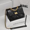 Bolso tofu de rombos grandes estilo Chanel de piel de vaca con cadena para el hombro de lujo ligero que combina con todo en stock 19bolso nube bandolera para mujer