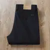 Calças Grossas Marrons Outono e Inverno 2024 Modal Algodão Negócios Cintura Alta Sarja Stretch Masculino Reto Casual