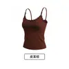 Camisola personalizada con estampado de letras y lazo para mujer con copas, se puede usar por fuera, dulce y picante, adelgazante y seductora