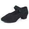 Sapatos de tecido Old Beijing para mulheres, sapatos individuais de verão, respiráveis, sapatos de dança confortáveis, sapatos quadrados de dança, sapatos de dança com sola macia, sapatos de tecido para mulheres