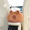 Caja de pañuelos para coche personalizada por el fabricante, dispensador de pañuelos creativo de peluche para coche, bolsa de pañuelos linda de dibujos animados