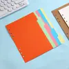Páginas Divisorias para Cuaderno A5A6 Papel Índice Universal Recargable A4B5 Papel Divisor Colorido Personalización