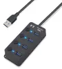Hub USB 3.0 de Uma Porta para Quatro Portas de Alta Velocidade Extensor USB Divisor USB para Computador Transmissão de Alta Velocidade