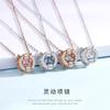 Novo Verão 2021 Prata Esterlina 925 Coração Pulsante Smart Necklace Moda Feminina Estilo Coreano Corrente Leve de Luxo para Clavícula Ins