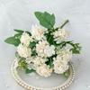 Flores Artificiales Estilo Primavera Bola de la Fortuna Decoración de Sala de Estar Mesa de Comedor Arreglo Floral Adorno de Mesa de Café Flor de Seda Hortensia Decoración Ramo