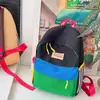 Mochilas Escolares para Estudiantes de Jardín de Infancia y Primaria, Mochilas de Rayas de Moda y Colores Contrastantes para Niños y Niñas, Nuevas Mochilas Infantiles Transfronterizas