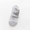 Meias de renda Meias de comprimento médio Meias femininas de algodão Meias de fundo Primavera e verão Meias finas de renda com folhas de seda anti-enroscamento da moda