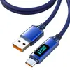 Cable de Datos Tipo-C de Carga Súper Rápida de 120W para Pantalla Digital Transfronteriza Adecuado para Huawei, Vivo, Oppo, Honor 6A Cable de Carga Rápida