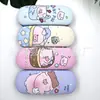 Novo Estojo de Óculos Cartoon Pintado por Spray para Estudantes com Miopia e Anti-Estresse Portátil Estojo de Óculos Estampado Grande Estojo de Óculos Fábrica