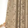 1 Peça Novo Tecido Floral Multicor com Base Preta e Dourada para Uso Doméstico, Blackout, Isolamento Térmico, Espessado, para Decoração de Sala de Estar e Quarto