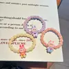 Laços de Cabelo Coloridos Desenho Ji Yi Xiaoba Cordas de Cabelo Estilo Ins Tiara de Menina Doce Elásticos de Cabelo para Casal Acessórios de Cabelo para Melhor Amigo Acessórios de Cabeça