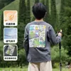 100% AlgodónRopa Infantil Mianhuatang Nueva Colección Primavera y Otoño Camiseta de Manga Larga de Algodón Puro Clase A Antibacteriana para Niños Medianos y Mayores