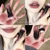 BLACK NANA nueva estrella salvaje impactante labial tipo barro mate aterciopelado blanco no se desvanece fácilmente lipstick económico de ambiente