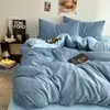 Outono/Inverno 2026 Novo Classe A Grau Mãe-Bebê Cor Sólida Bicolor Simples Leite Fleece Roupa de Cama para Casa Conjunto de Quatro Peças Espessado Quente