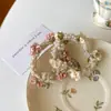 Exquisita Goma para el Cabello de Flor de Perla, Diadema Ultra-Fairy Estilo Francés, Goma para el Cabello Dulce Estilo Bosque, Accesorio para el Cabello Japonés y Coreano