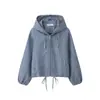 Comércio Exterior Transfronteiriço Roupas Femininas Outono Novo Estilo Europeu e Americano Moda Casual Jaqueta com Capuz Xadrez 6318010