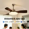 Luz de ventilador usada para comedor, luz de ventilador de techo de frecuencia variable silenciosa para sala de estar, flujo de aire potente, luz de ventilador de techo integrada para dormitorio L696
