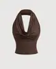2026 Transfronterizo Europeo y Americano Estilo Moda Amazon Sexy Versátil Top sin Mangas de Cuello Halter Tres en Uno para Mujer