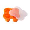 Molde de silicona para cubitos de hielo, 4 agujeros, plegable, para el hogar, para helado casero, caja de suplemento alimenticio de silicona para niños con tapa