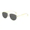 Gafas de sol retro personalizadas de doble puente transfronterizas, Gafas de sapo modernas simples y personalizadas, Gafas de sol de moda de alta gama para mujer
