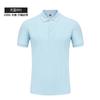Guangzhou armazém verão solto cor sólida rei 220g algodão manga curta camisa polo masculina pai-filho t roupas de trabalho personalizadas