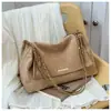 Bolso Cruzado de Moda de Nicho para Mujer 2025 Otoño/Invierno Nuevo Bolso de Cadena para Debajo del Brazo Gamuza Elegante Versátil Bolso de Hombro Cruzado