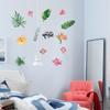 SK7173 Zhonglan Pegatinas de Pared de Acuarela Tropical para Entrada, Sala de Estar, Dormitorio, Comedor, Decoración de Pared de Fondo de TV, Pegatinas de Pared Impermeables