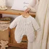 Conjunto de Invierno Gato Pudín para Bebé, Mameluco de Algodón Acolchado, Ropa de Algodón para Bebé, Pelele Cálido con Forro de Vellón