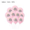 Lindo elefante rosa bebé, decoración para fiesta temática de elefante, diseño de lugar de cumpleaños infantil, mantel con vaso de papel, suministros de decoración