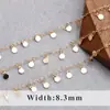 Corrente Simples Coringa Estrela Lua Amor Banhada a Ouro 18K Coréia Corrente Feita à Mão Material para DIY