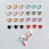 Nuevo Famoso de Internet Phnom Penh Doble Color Uña Fart Peach Joyería Hielo Transparente Tridimensional Doble Phnom Penh Resina Fart Peach Amor Accesorios
